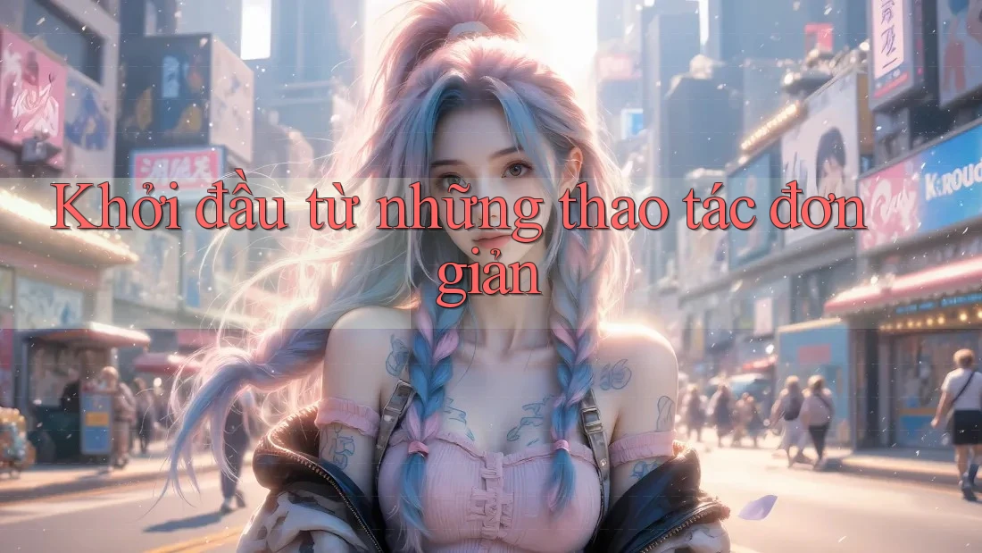 Khởi đầu từ những thao tác đơn giản Khởi đầu từ những thao tác đơn giản