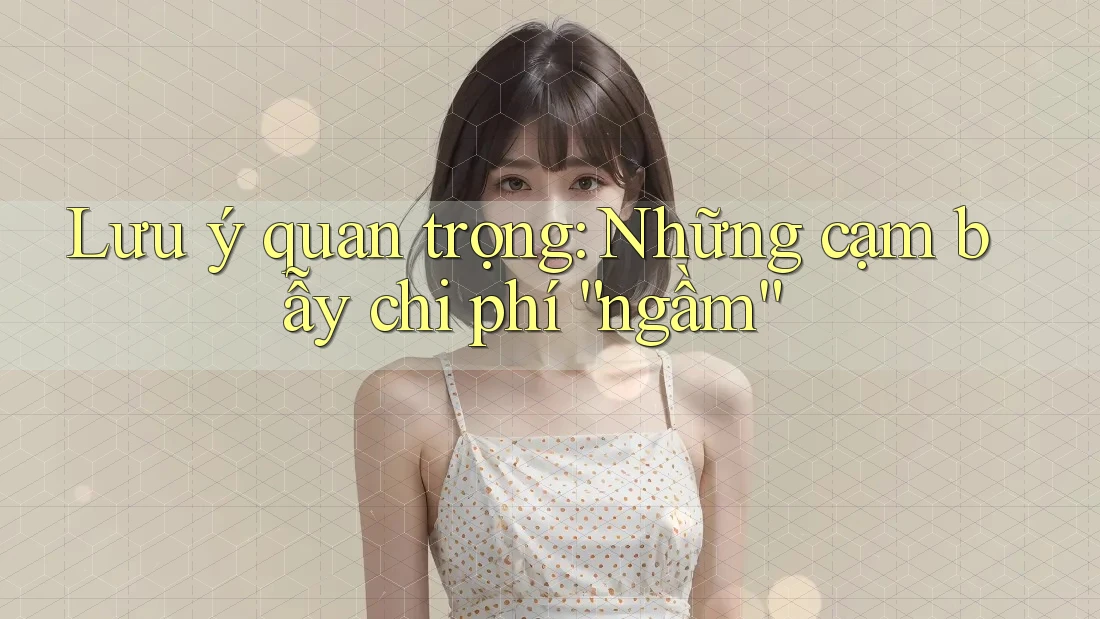 Lưu ý quan trọng: Những cạm bẫy chi phí “ngầm”