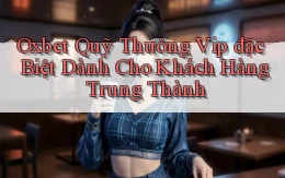oxbet  quỹ thưởng vip đặc biệt dành cho khách hàng trung thành