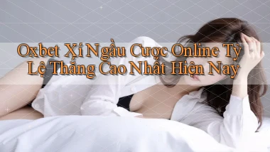 oxbet  xí ngầu cược online tỷ lệ thắng cao nhất hiện nay