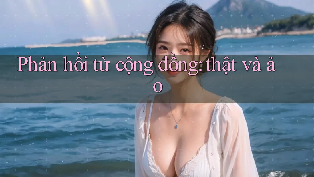 Phản hồi từ cộng đồng — thật và ảo Phản hồi từ cộng đồng — thật và ảo