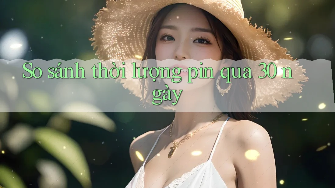 So sánh thời lượng pin qua 30 ngày So sánh thời lượng pin qua 30 ngày
